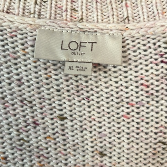 LOFT multi color cardigan size XL - Picture 3 of 5